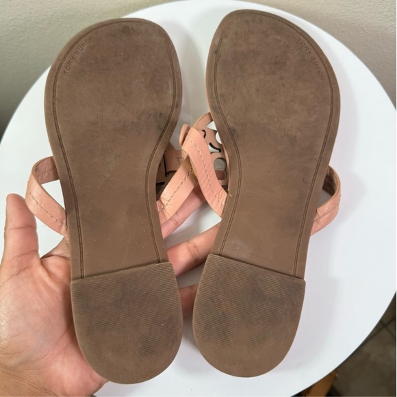 Tory Burch Miller Sandals (light makeup and Gold) size 7.5M - Picture 11 of 11